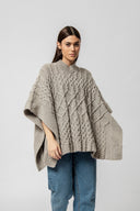 Poncho Cuarzo (con tinte natural)