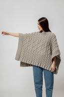 Poncho Cuarzo (con tinte natural)